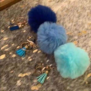 Pompom Keychain/ Purse Accessory
